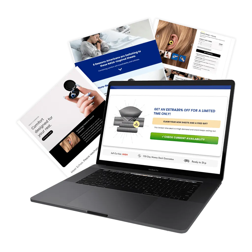 Vitric Landing Starter Pack | 4 Shopify Templates